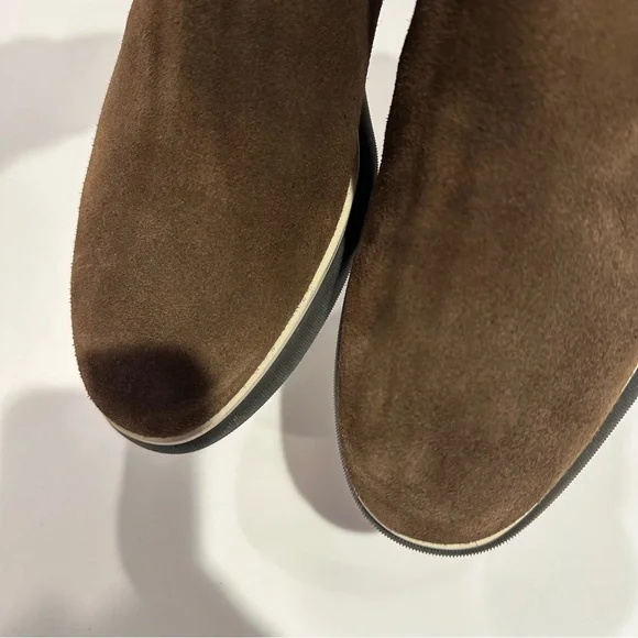 Paul Stuart Suede Manfield Beatle boot in Chocolate brown